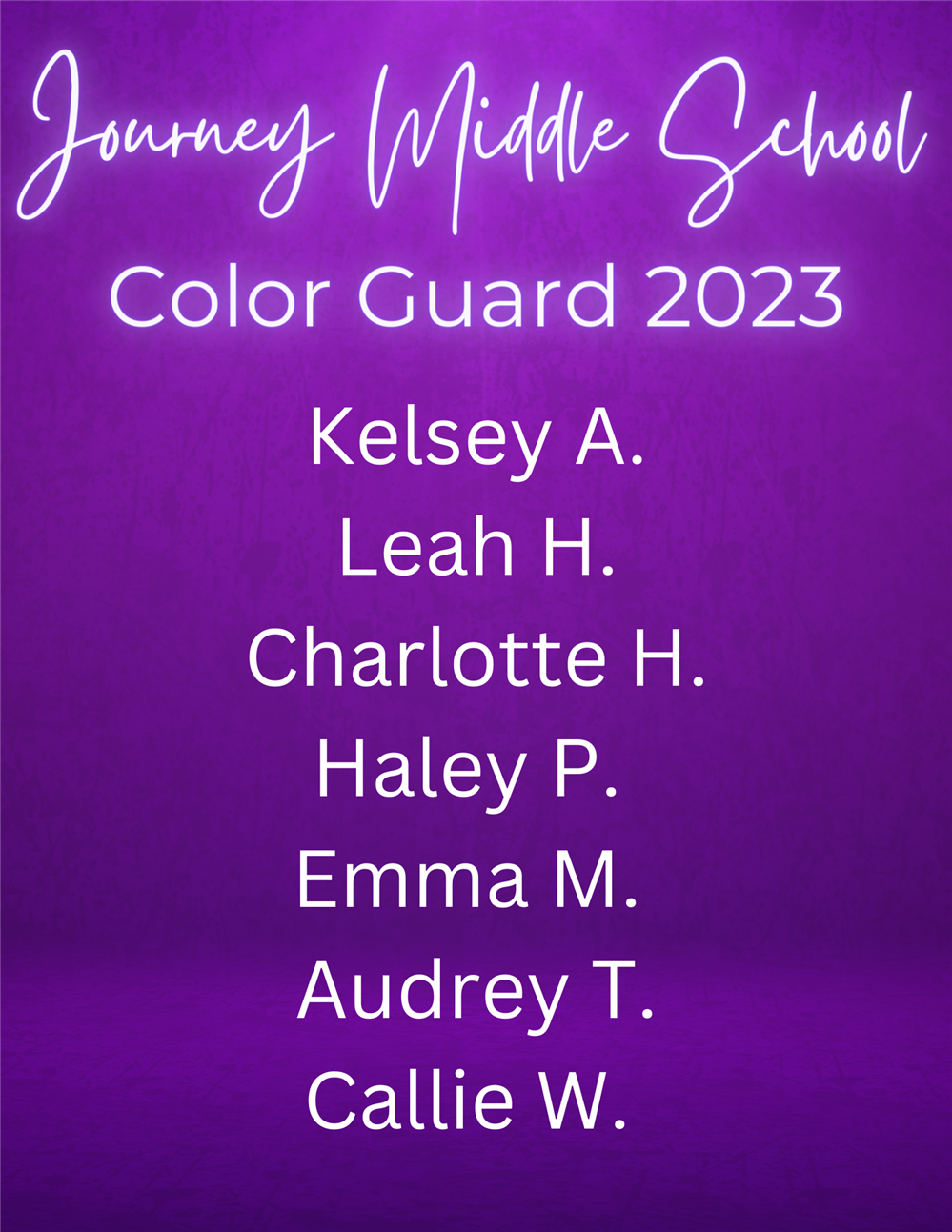 2023 - 2024 Color Guard 